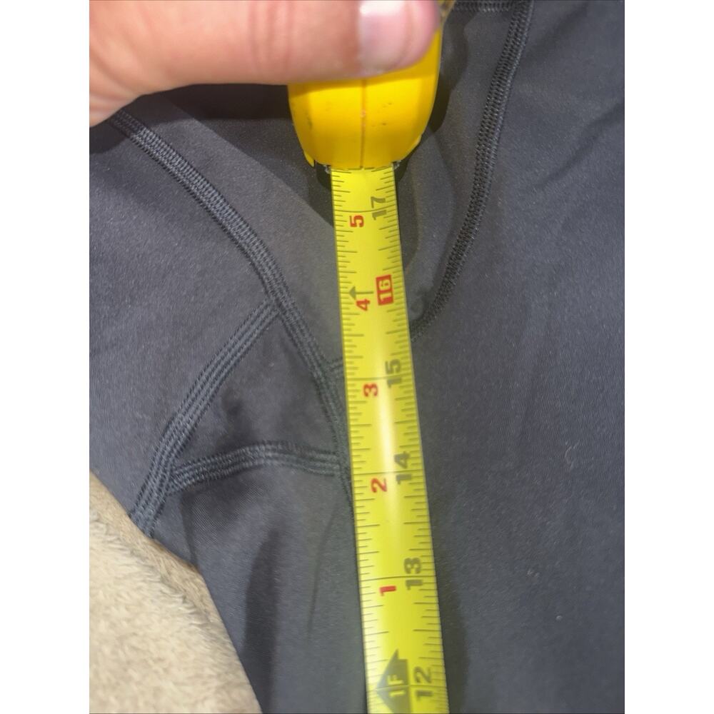 Lululemon Women Capri Leggings Ladies 12 Navy Blue Stretch Yoga Athleisure Logo* - Picture 4 of 6